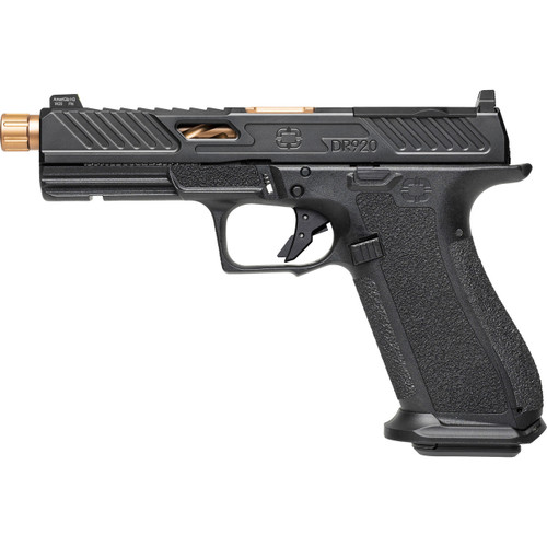 Shadow Systems DR920 Elite 9mm Luger Pistol 5" Threaded Barrel 17+1 Round Bronze Barrel