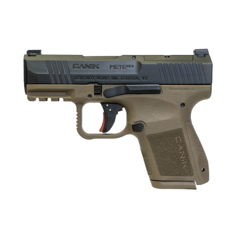 Canik Mete MC9 9mm Luger Pistol 3.18" Barrel 10+1 Round Flat Dark Earth Slide Black Grip