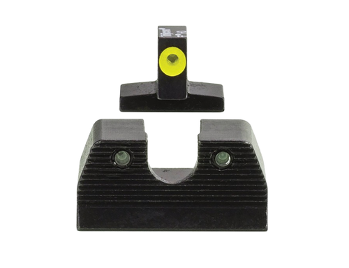 Trijicon 600890 HD XR Night Sight Set Green Tritium/Yellow Outline Front, Green Tritium Rear, Black Frame, Fits FN FNP/FNX