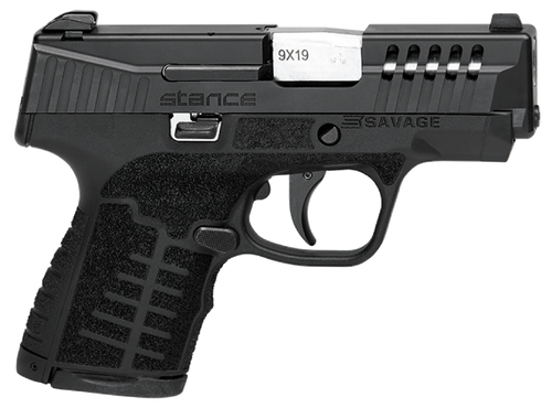 Savage Arms 67003 Stance 9mm Luger Pistol 3.2" Barrel 7+1/8+1 Round Black Polymer Frame