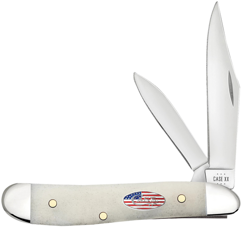 Case 14094 Folding Knife Smooth Natural Bone Handle