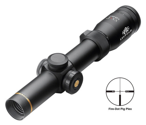 Leupold VX-R Hog Rifle Scope 1.25-4x20mm FireDot Pig Plex Matte