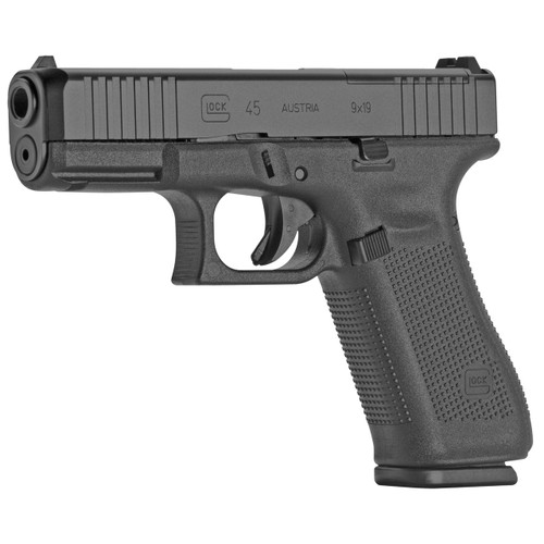 Glock 45 9mm MOS Pistol 4.49" Barrel 17+3 Rounds Black