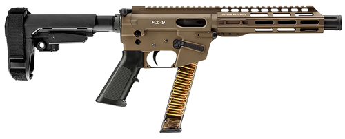 Freedom Ordnance FX9P8S-FDE 9mm Luger Pistol 8" Brace 31+1 Round Flat Dark Earth