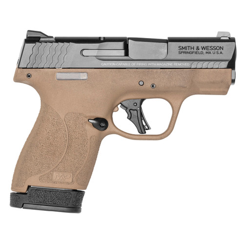 Smith & Wesson Shield Plus 9mm Luger Pistol 3.1" Barrel 13+1 Round Flat Dark Earth Frame Black Slide (Tritium Night Sights)