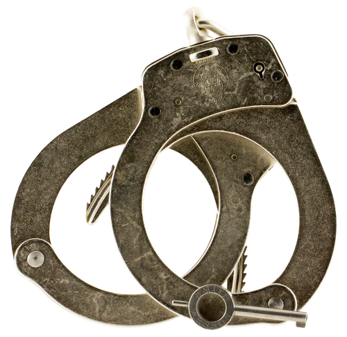 Smith & Wesson Model 1 Universal Size Chain Handcuffs Steel Nickel Finish