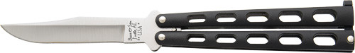 3.58" BLACK/SS CLIP POINTBEAR & SON BUTTERFLY KNIFE