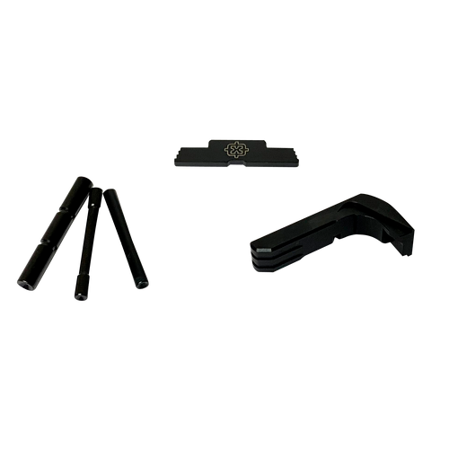 Cross Armory CRG5OKBK 3-Piece Kit Glock Gen5 17/19/26/34 Black Steel/Aluminum