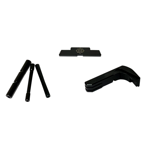 Cross Armory CRG5OKBK 3-Piece Kit Glock Gen5 17/19/26/34 Black Steel/Aluminum