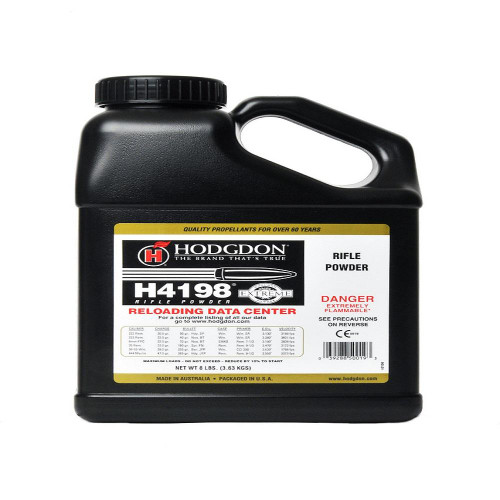 Hodgdon H4198 Extruded Rifle Powder 8 lbs