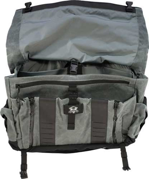 2.0 WAXED CANVAS CHARCOALGREY GHOST GEAR WANDERER BAG - Image 1