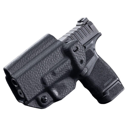 Mission First Tactical Leather Hybrid IWB/OWB Holster Springfield Hellcat Black Ambidextrous