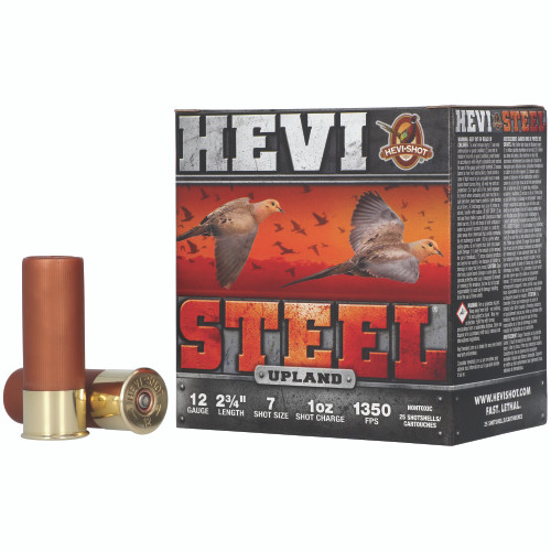 Environ Metal Inc HEVI-Steel Upland 12 Gauge Ammo 2-3/4" #7 Shot 1 oz Box of 25