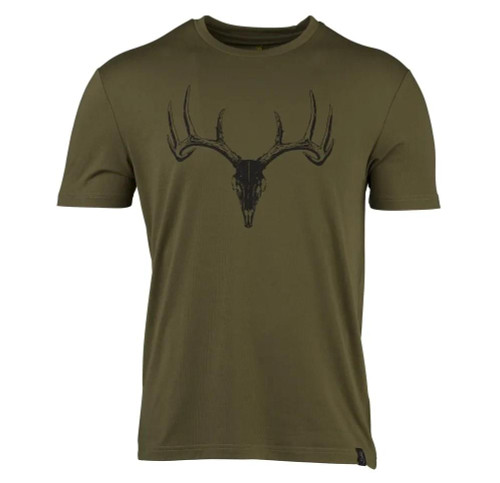 Browning Men's Whitetail Camp Short Sleeve Shirt Green Small