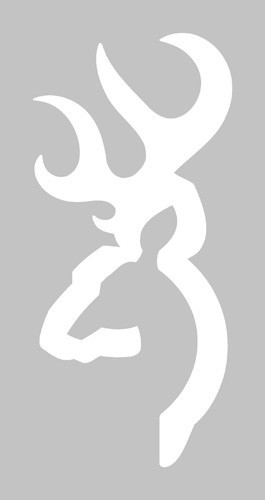 Browning Buck Mark Decal 6 Inch White Vinyl