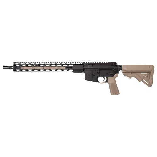 Radical Firearms SOCOM Semi-Automatic Rifle 5.56mm NATO 16" Melonite Black Barrel Black/FDE Frame