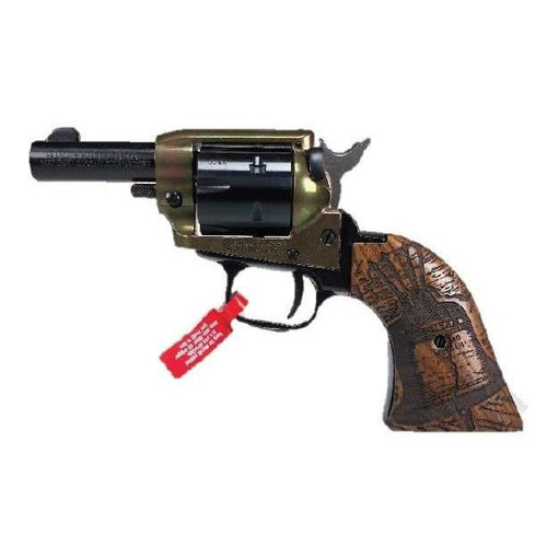 Heritage Manufacturing Rough Rider Barkeep .22 LR Revolver 2" Barrel 6 Round Black Oxide Simulated Case Hardened Finish Custom Bell Wood Grip