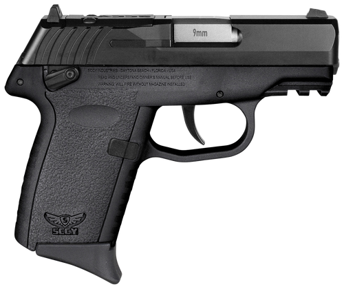 SCCY CPX-1 9mm Luger Pistol 3.1" Barrel 10+1 Round Black (Includes Manual Safety, Red Dot Ready)