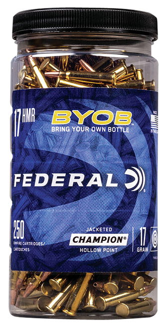 Federal Premium V-Shok BYOB .17 HMR Rimfire Ammo 17 gr HP 250 ct