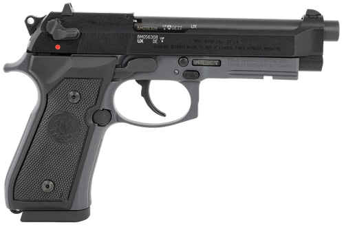 Beretta 92FSR 22 LR Pistol 5.30" Barrel 10+1 Round Black Steel Barrel, Black Slide, Gray Frame