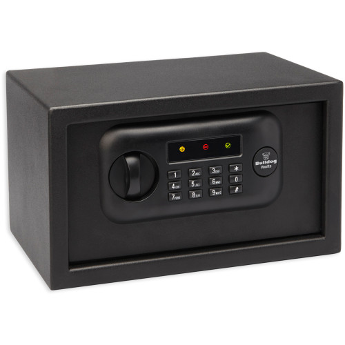 Bulldog Digital Pistol Vault Lockbox with Electronic Lock Black Standard