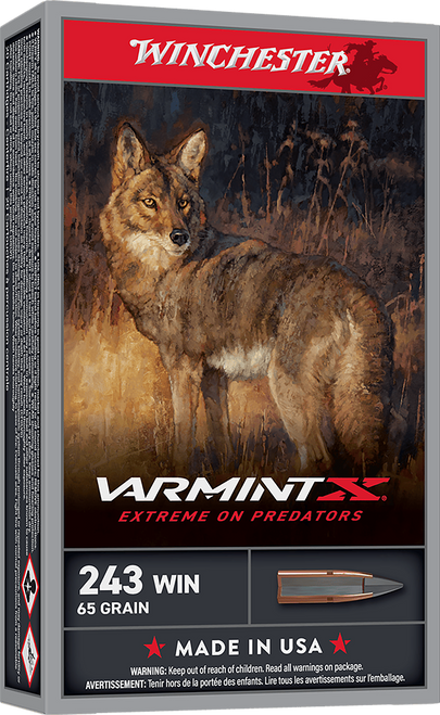 Winchester Varmint X .243 Win Ammo 65 Grain Polymer Tip Box of 20