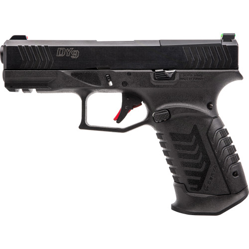Derya DY9 9mm Luger Pistol 3.86" Barrel 15+1 Round Black (Truglo Sights & Optic Plates)