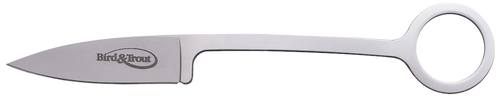 Cold Steel Bird & Trout Fixed Blade Knife 2.25" Drop Point AUS-8 Stainless Blade AUS-8A Stainless Handle Gray
