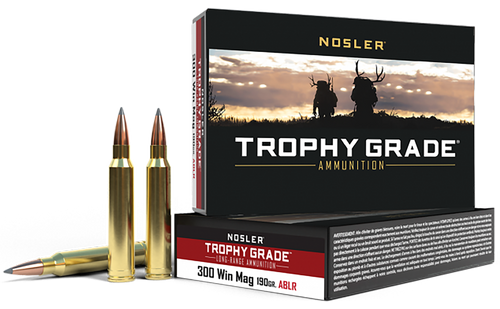 Nosler 300 Winchester Magnum Ammo 190 Grain AccuBond Long Range Spitzer Box of 20