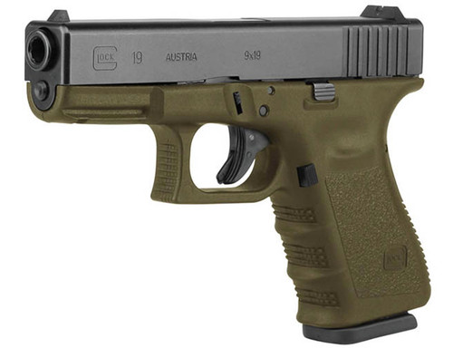 G19 GEN3 COMPACT 9MM 4" 2/15RD AUSTRIA OD GREEN