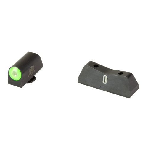 XS Sight Systems DXT2 Pro Sight Set for Glock 42, 43, 43x, 48 Big Dot Tritium Front,  Low-profile V Tritium Rear Green - Image 1