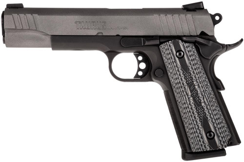 Taurus 1911 45 ACP Pistol 5" Barrel 8+1 Round Gray Cerakote Slide Black VZ G10 Grip Black Steel Frame