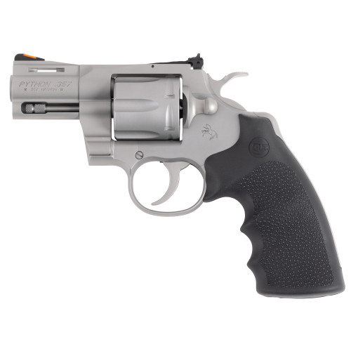 Colt Python 357 Magnum Revolver 2.5" Matte Stainless Barrel 6 Round Black Grip