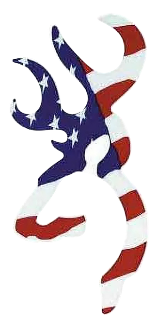 Browning 3922003116 Buckmark Decal Red White Blue Vinyl Sticker 6 Inch