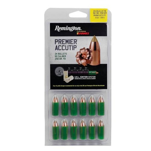 Remington Bullets 50 Cal .50 250gr AccuTip Sabot 24/Box