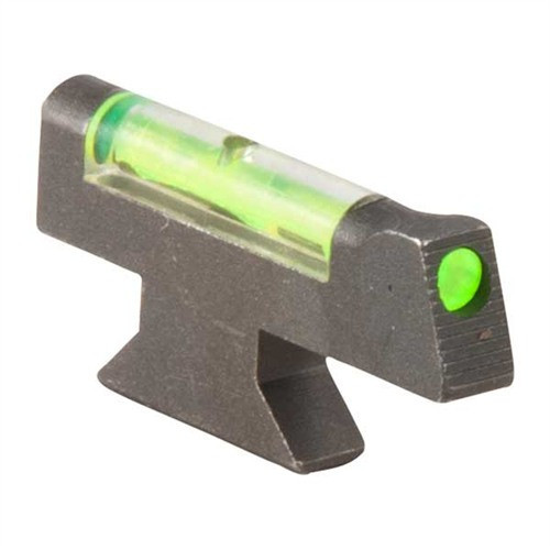 HIVIZ Front Sight for S&W Revolver with Interchangeable Front Sight .208" Height Steel Fiber Optic Green