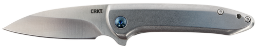 CRKT Delineation Assisted Opening Pocket Knife 2.94" Drop Point 8Cr13MoV Satin Blade Stainless Steel Handle Stainless