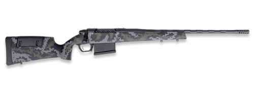 Weatherby 307 Range XP 2.0 Bolt Action Rifle 6.5 PRC 22" Fluted Graphite Black Threaded Barrel Graphite Black Frame Green/Gray Adjustable Comb Stock