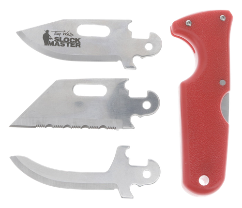 Cold Steel CS40ATZ Click N Cut Slock Master 2.5 Inch Blade Red Handle