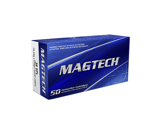 Magtech 38 Special +P Ammo 158 Grain Semi-Jacketed Hollow Point Box of 50 Magtech 38 Special +P Ammo 158 Grain Semi-Jacketed Hollow Point Box of 50