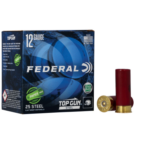 Federal Top Gun 12 Gauge Ammo 2-3/4" #7.5 Lead Shot Box of 25