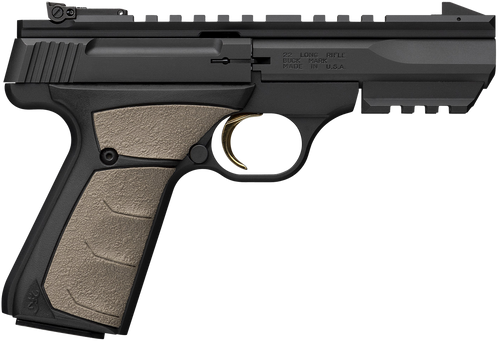 Browning Buck Mark URX 22 LR Pistol 5.5" Barrel 10+1 Round Matte Blued Barrel Matte Black Slide Matte Black Frame FDE Grip
