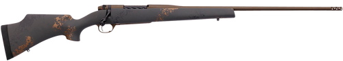 Weatherby Mark V Camilla Ultra Lightweight Bolt Action Rifle 280 Ackley Improved 24" Barrel Midnight Bronze Cerakote Black Stock