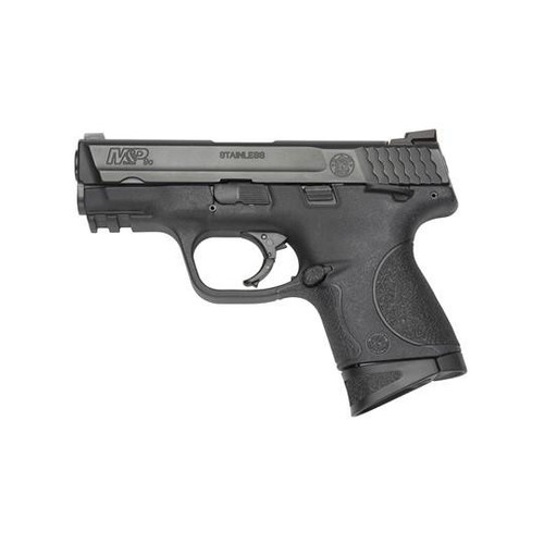 Smith & Wesson M&P9c Compact 9mm Luger Pistol 3.5" Barrel 12+1 Round Black (Includes 3-Dot White Sights)