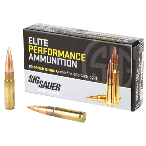 Sig Sauer 300BLK Ammo 125 Grain Open Tip Match 20 Rounds
