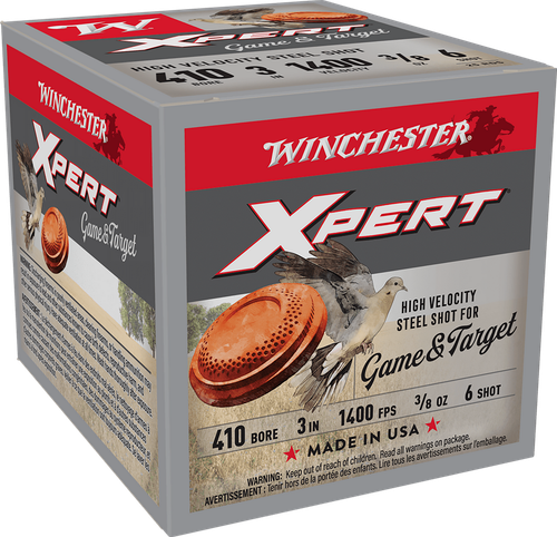 Winchester Xpert .410 Bore Shotgun Ammo 3" #6 Shot 3/8 oz 25 Count