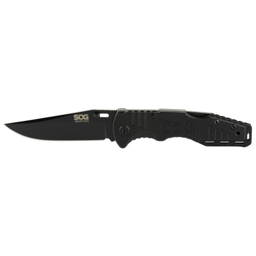 Sog Salute Mini Pocket Knife 3.1" Bowie Blade G10 Handle Black