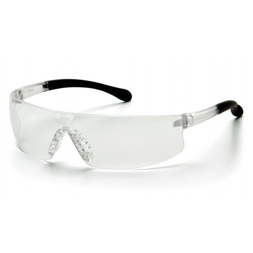 Pyramex Provoq Safety Glasses Black Frame Clear Lens