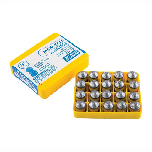 Thompson Center Maxi-Balls .50 Caliber Muzzleloader Bullets 320 Grain 20 Count