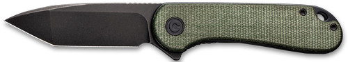 CIVIVI Elementum Pocket Knife 2.96" D2 Steel Blade Micarta Handle Green/Black